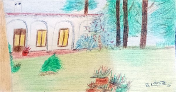 Lápiz polychromos sobre papel &raquo; 14 x 26 cm